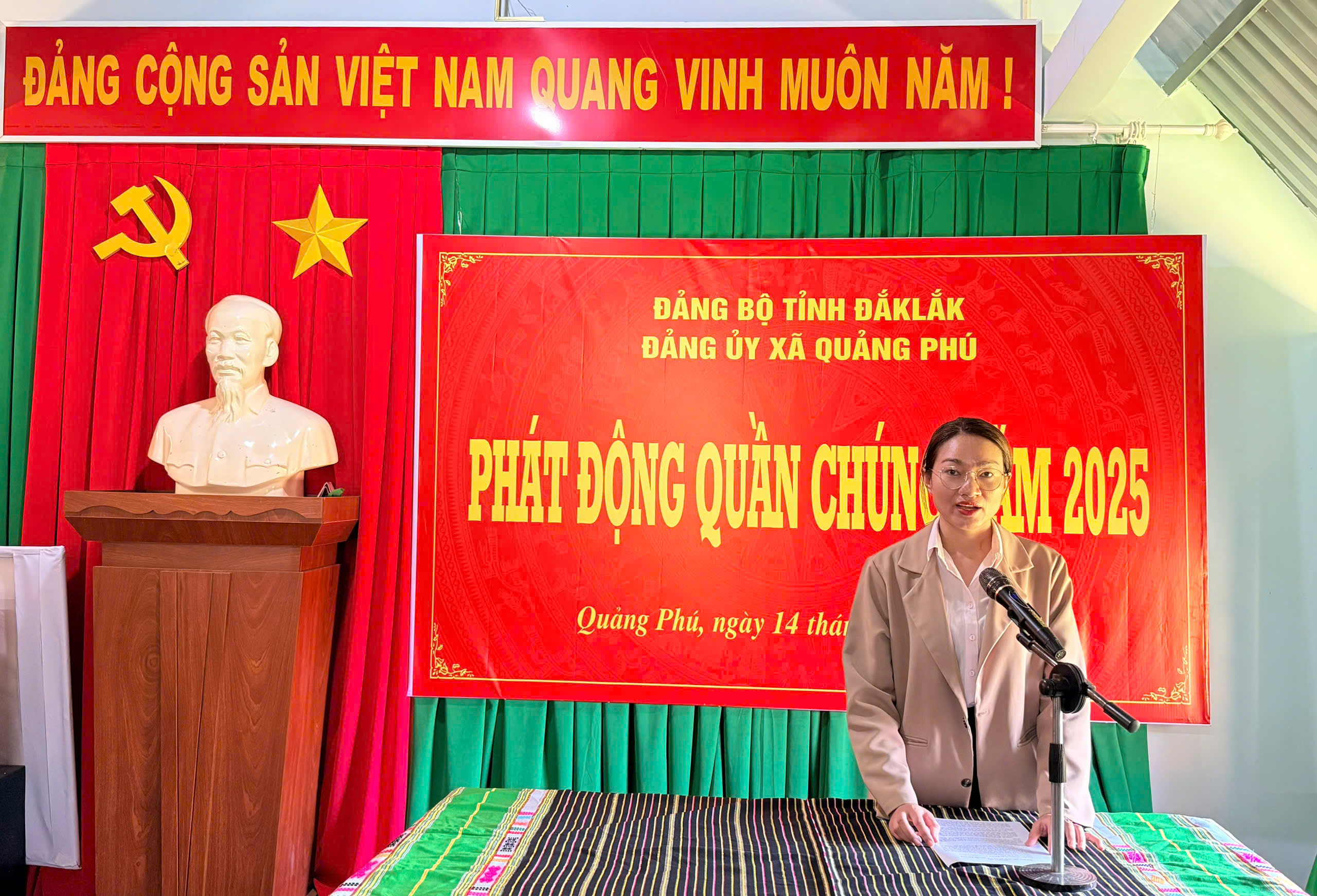 Xã Quảng Phú đẩy mạnh phát động quần chúng, giữ vững an ninh trật tự, củng cố niềm tin trong quần chúng Nhân dân